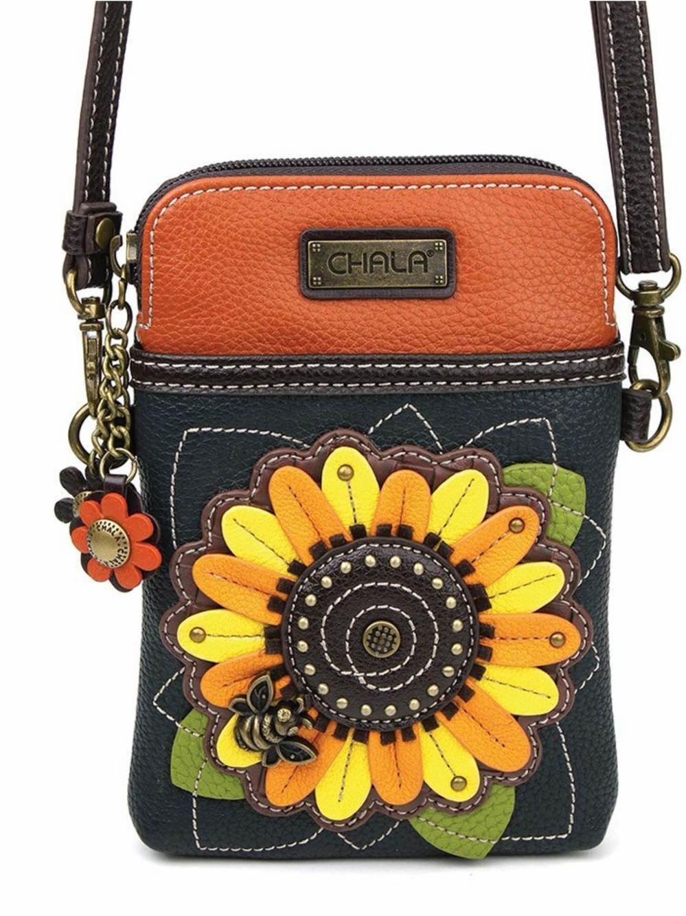 Chala Crossbody Bag Purse Flower Bee Sunflower